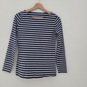 Boden stripes ahead of the rest blue White Striped long sleeve Size 2 top